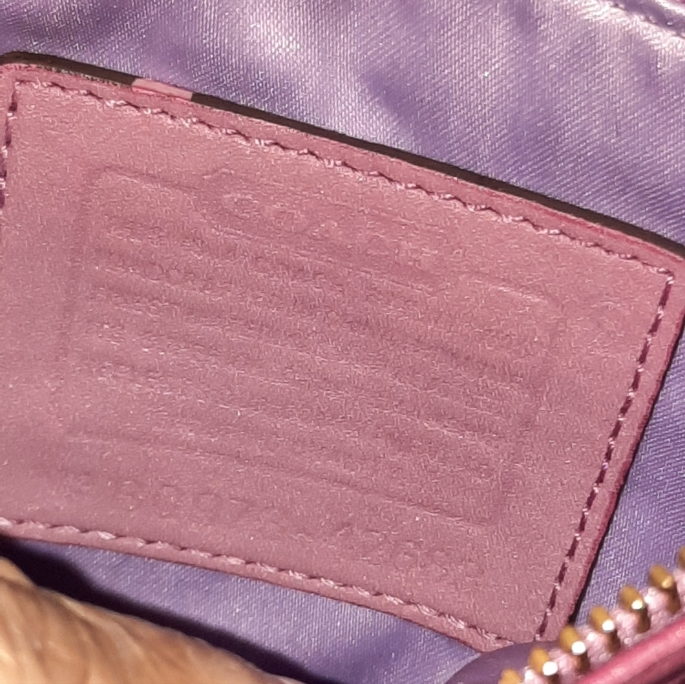 Coach Pink Patchwork Crossbody Bag - Picture 9 of 9